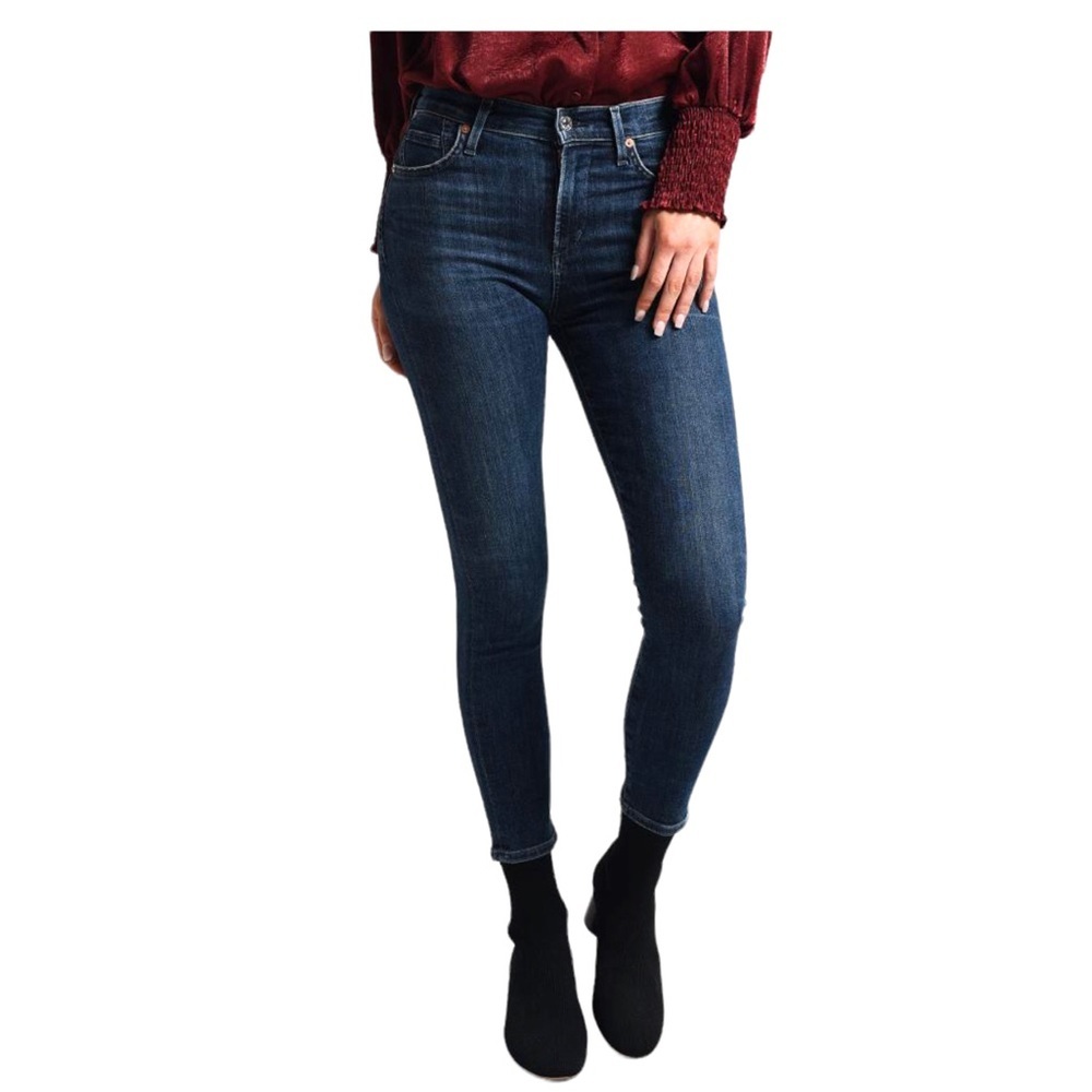 Citizens of Humanity Premium Vintage Rocket Crop High Rise Skinny Medium Wash